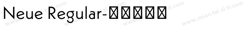 Neue Regular字体转换